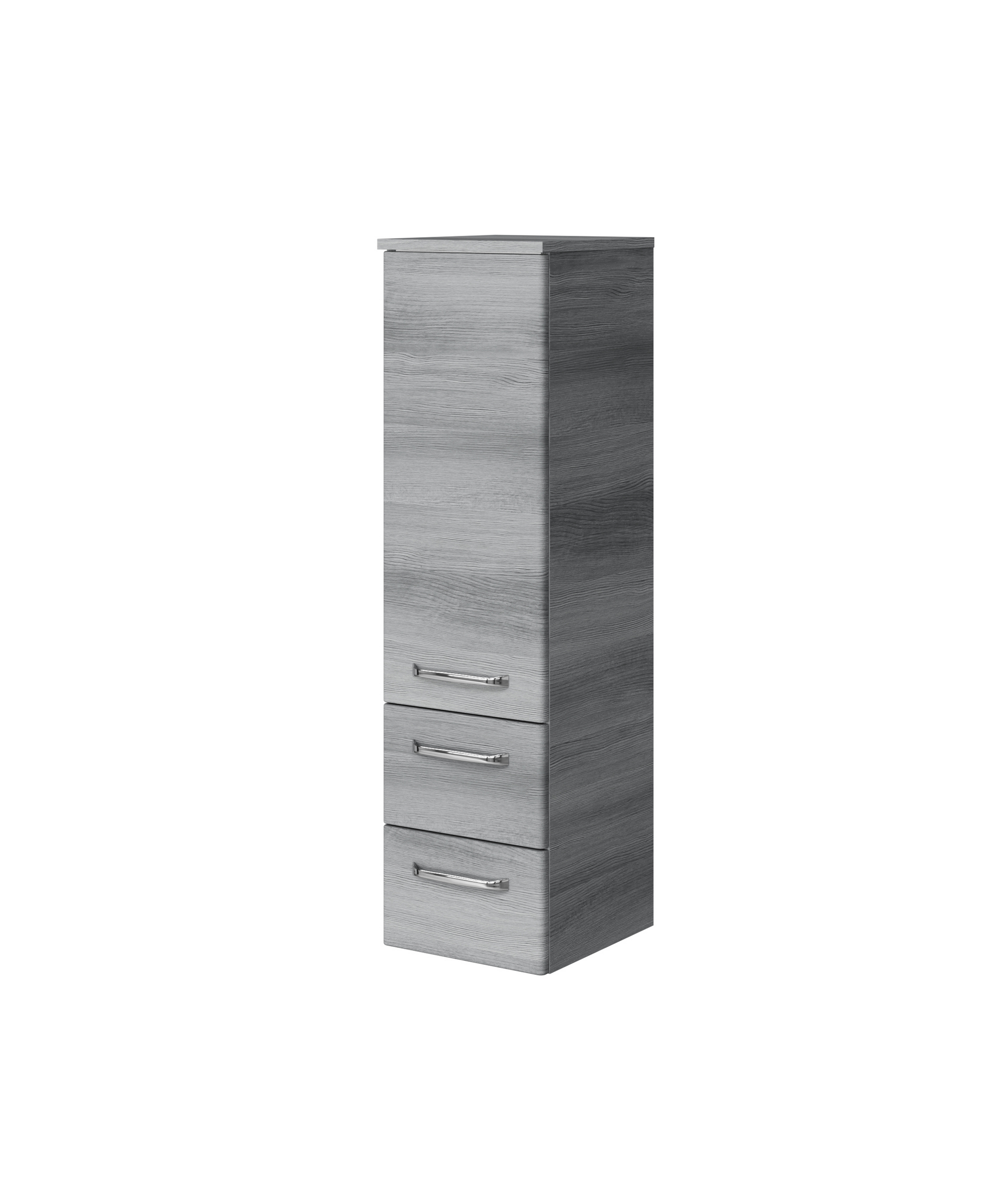 Midischrank 'Primo' dunkelgrau foliert 30 x 109 x 33 cm