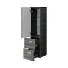 Midischrank 'Indra' graphitfarben 30 x 121 x 33 cm