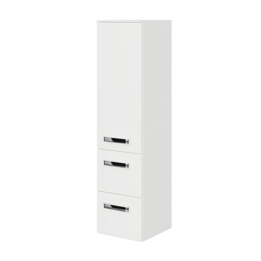 Midischrank 'Indra' weiß Hochglanz 30 x 121 x 33 cm