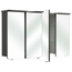 Verkleinertes Bild von Spiegelschrank 'Taiga' anthrazit Seidenglanz 122 cm mit Kranzboden