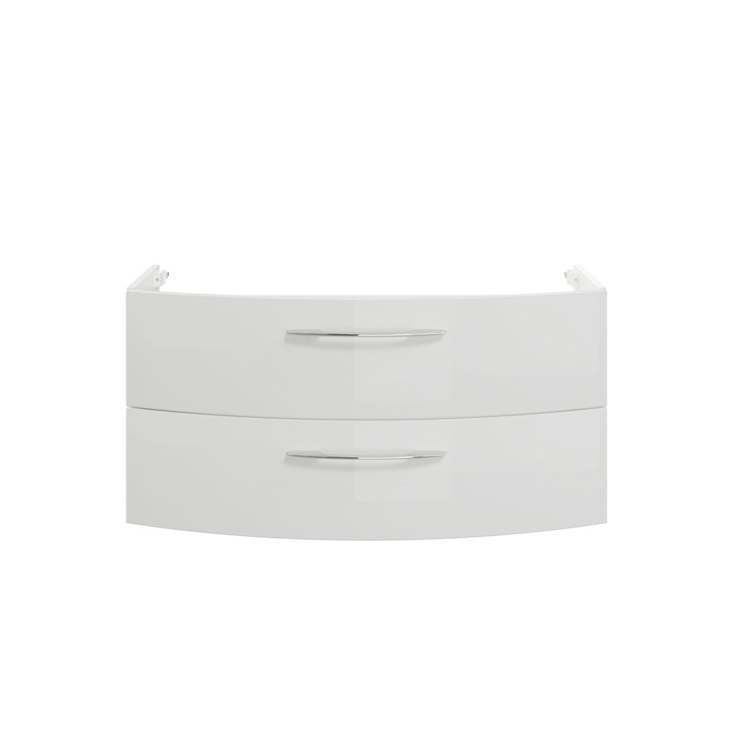 Waschbeckenunterschrank 'Taiga' weiß glänzend 99 x 48 x 46,2 cm