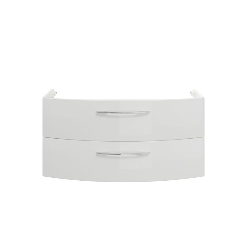 Waschbeckenunterschrank 'Taiga' weiß glänzend 99 x 48 x 46,2 cm