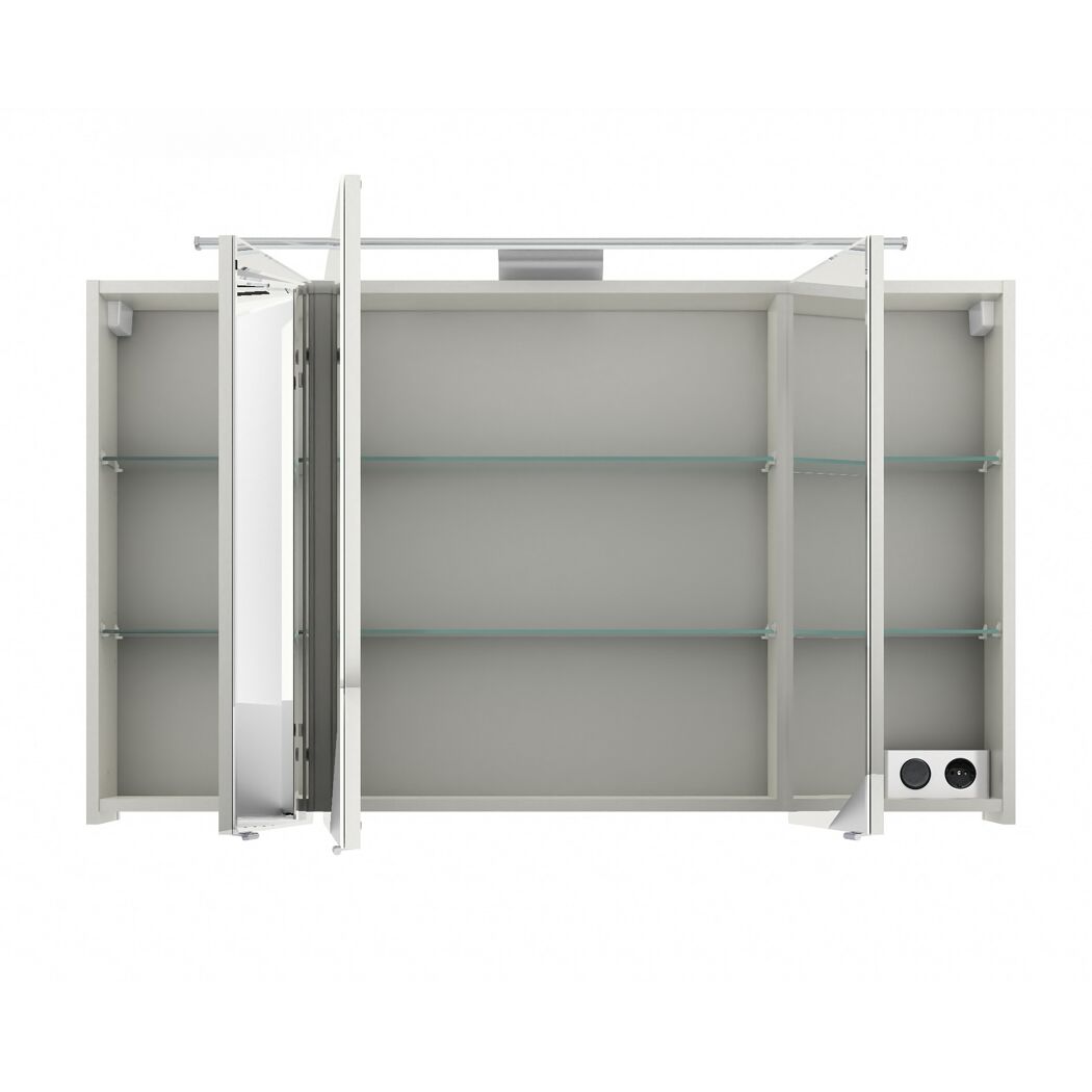 LED-Spiegelschrank 'Lucia' weiß 120 x 70 x 17 cm
