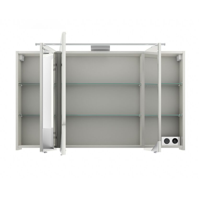 LED-Spiegelschrank 'Lucia' weiß 120 x 70 x 17 cm