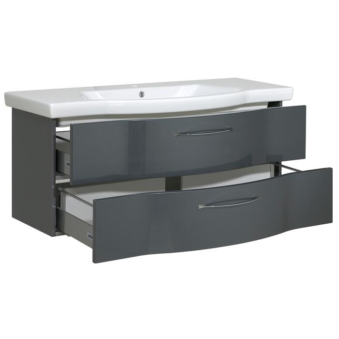 Pelipal Waschtischunterschrank 'Lucia' anthrazit 115 x 49 x 48,1 cm