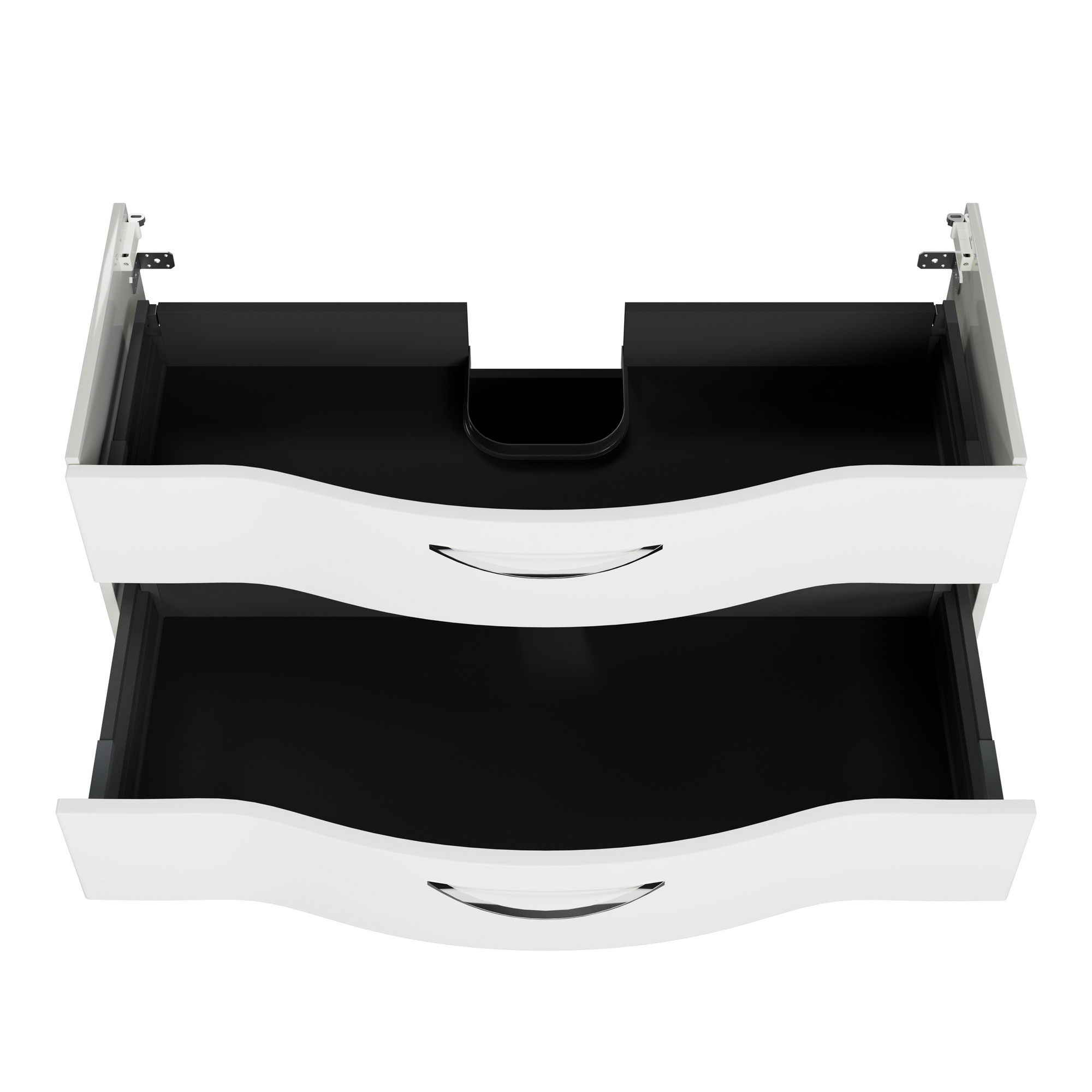 Waschbeckenunterschrank 'Lucia' weiß 115 x 49 x 48,1 cm