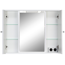 LED-Spiegelschrank 'Leonie' weiß 82 x 63 x 17 cm
