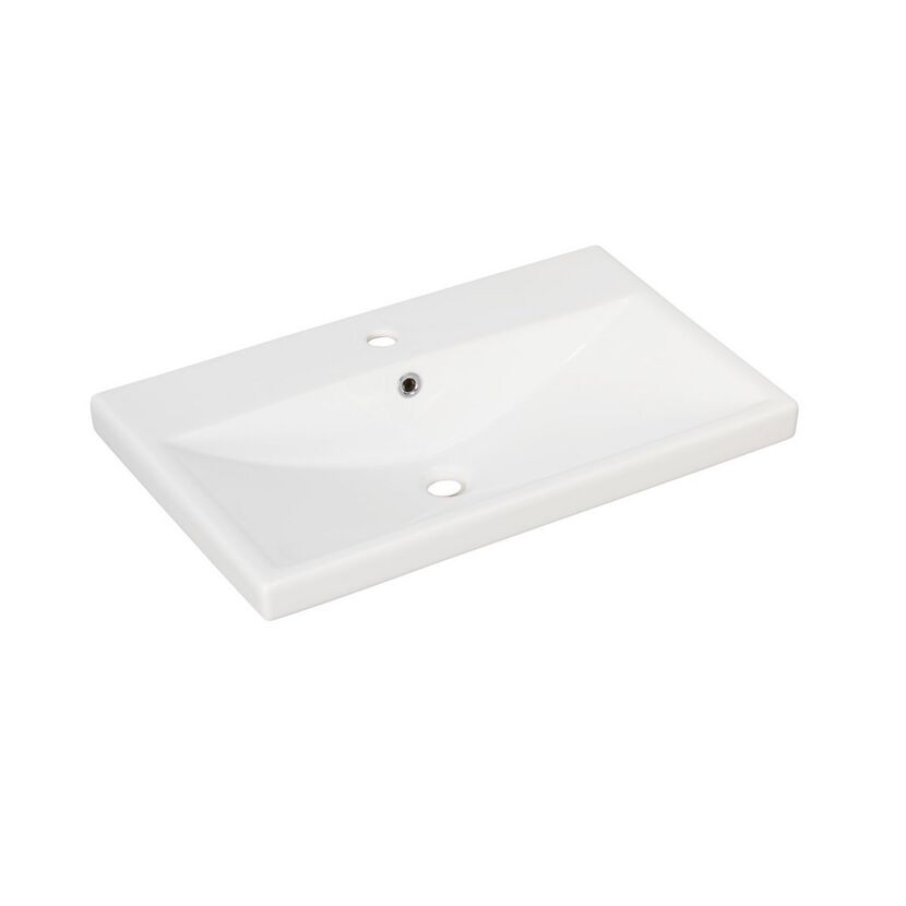 Waschbecken eckig 'Stanford SF70' weiß 70 x 16,5 x 45 cm