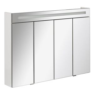 LED-Spiegelschrank 'Twindy' weiß glänzend 110 x 78,4 x 16,2 cm