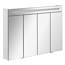 LED-Spiegelschrank 'Twindy' weiß glänzend 110 x 78,4 x 16,2 cm