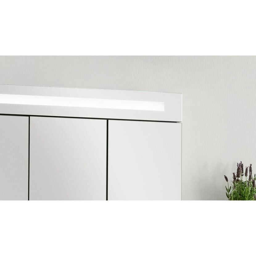 Weißer Spiegelschrank STANFORD TWINDY mit Beleuchtung