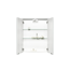 LED-Spiegelschrank 'KHX' weiß Hochglanz 60,4 x 74 x 14,2 cm