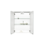 LED-Spiegelschrank 'KHX' weiß matt 60,4 x 74 x 14,2 cm