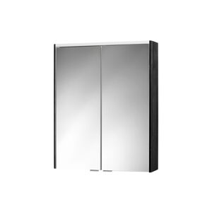 LED-Spiegelschrank 'KHX' schwarz matt 60,4 x 74 x 14,2 cm