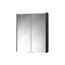 LED-Spiegelschrank 'KHX' schwarz matt 60,4 x 74 x 14,2 cm