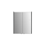 LED-Spiegelschrank 'KHX' schwarz matt 60,4 x 74 x 14,2 cm