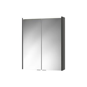 LED-Spiegelschrank 'KHX' anthrazit Hochglanz 60,4 x 74 x 14,2 cm