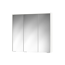 LED-Spiegelschrank 'KHX' weiß Hochglanz 80,4 x 74 x 14,2 cm