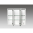 LED-Spiegelschrank 'KHX' weiß Hochglanz 80,4 x 74 x 14,2 cm