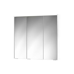 LED-Spiegelschrank 'KHX' weiß matt 80,4 x 74 x 14,2 cm