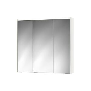 LED-Spiegelschrank 'KHX' weiß 80,4 x 74 x 14,2 cm