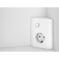 Verkleinertes Bild von LED-Spiegelschrank 'KHX' weiß 80,4 x 74 x 14,2 cm