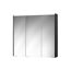 LED-Spiegelschrank 'KHX' schwarz matt 80,4 x 74 x 14,2 cm