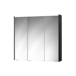LED-Spiegelschrank 'KHX' schwarz 80,4 x 74 x 14,2 cm