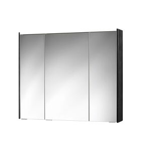 LED-Spiegelschrank 'KHX' schwarz matt 90,4 x 74 x 14,2 cm