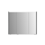 LED-Spiegelschrank 'KHX' schwarz matt 90,4 x 74 x 14,2 cm