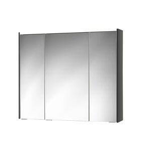LED-Spiegelschrank 'KHX' anthrazit Hochglanz 90,4 x 74 x 14,2 cm