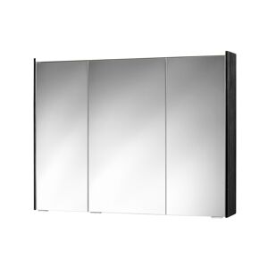 LED-Spiegelschrank 'KHX' schwarz matt 100,4 x 74 x 14,2 cm