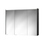 LED-Spiegelschrank 'KHX' schwarz matt 100,4 x 74 x 14,2 cm