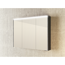 LED-Spiegelschrank 'KHX' schwarz matt 100,4 x 74 x 14,2 cm