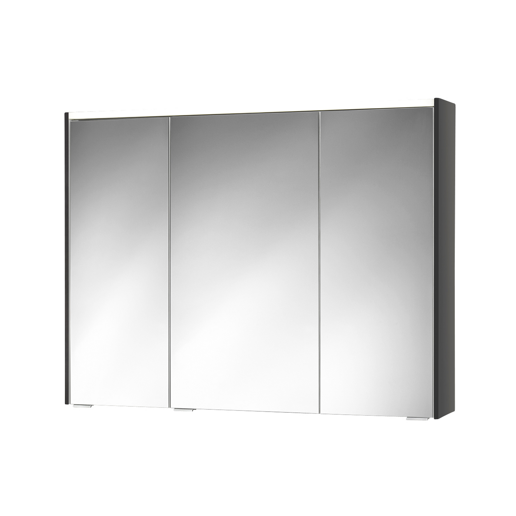 LED-Spiegelschrank 'KHX' anthrazit Hochglanz 100,4 x 74 x 14,2 cm + product picture