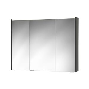 LED-Spiegelschrank 'KHX' anthrazit Hochglanz 100,4 x 74 x 14,2 cm