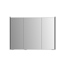 LED-Spiegelschrank 'KHX' anthrazit Hochglanz 100,4 x 74 x 14,2 cm
