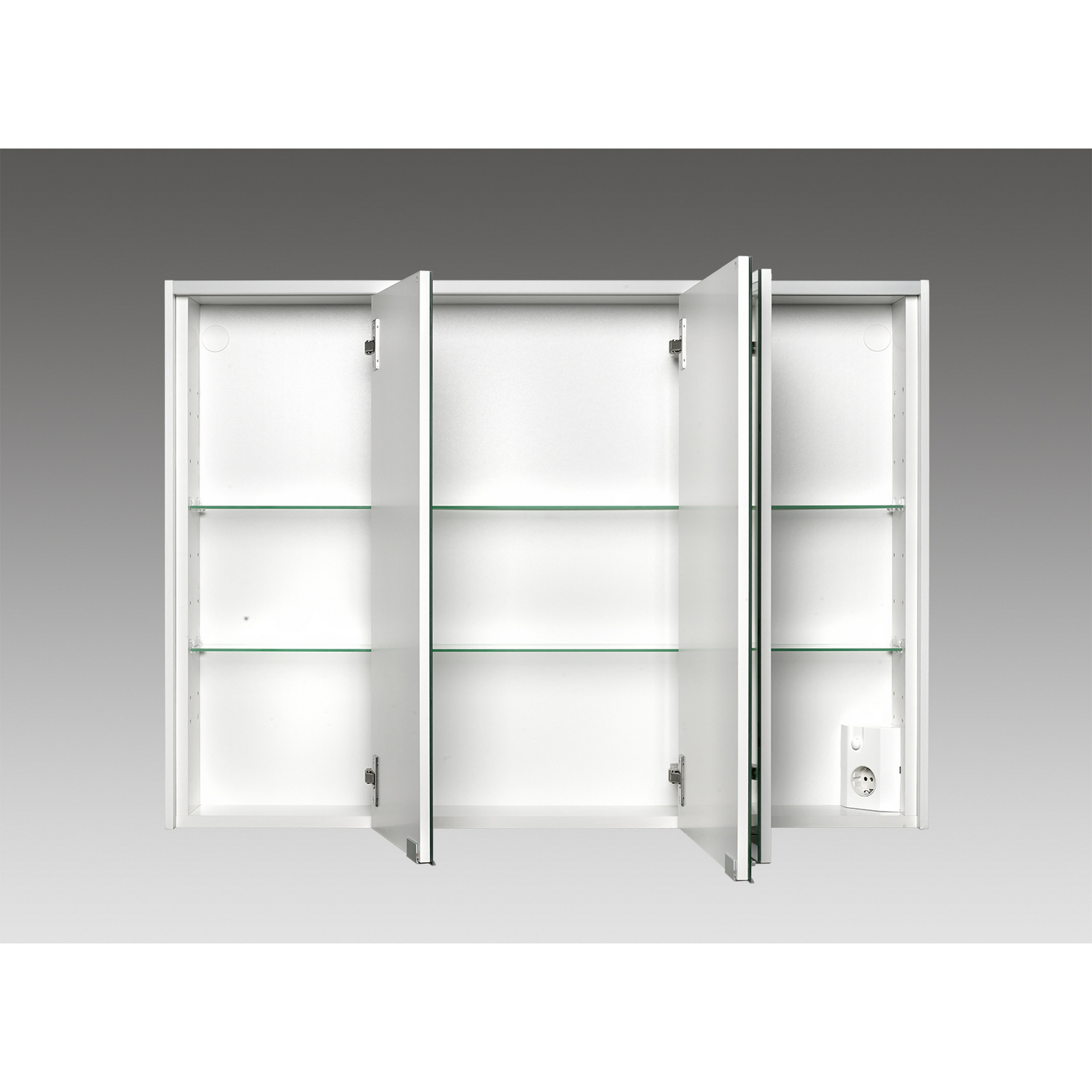 LED-Spiegelschrank 'KHX' anthrazit Hochglanz 100,4 x 74 x 14,2 cm + product picture