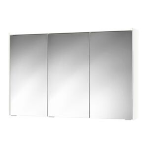 LED-Spiegelschrank 'KHX' weiß Hochglanz 120,4 x 74 x 14,2 cm