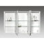 LED-Spiegelschrank 'KHX' weiß Hochglanz 120,4 x 74 x 14,2 cm