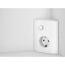 LED-Spiegelschrank 'KHX' weiß Hochglanz 120,4 x 74 x 14,2 cm