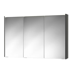 LED-Spiegelschrank 'KHX' anthrazit Hochglanz 120,4 x 74 x 14,2 cm