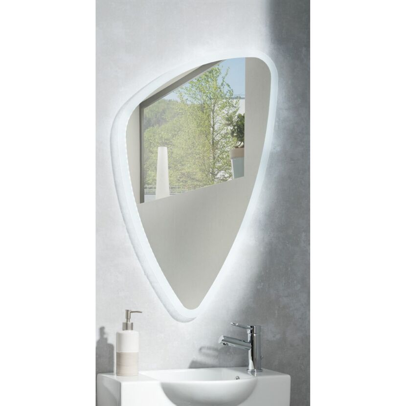 LED-Spiegel 'Organic' 89 x 55,5 x 3 cm