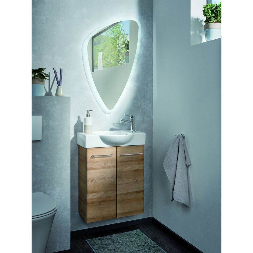 LED-Spiegel 'Organic' 89 x 55,5 x 3 cm