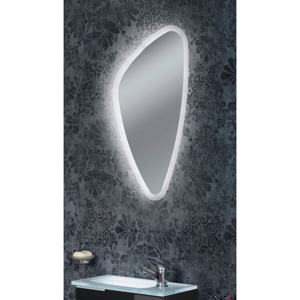 LED-Spiegel 'Organic' 76 x 40 x 3 cm
