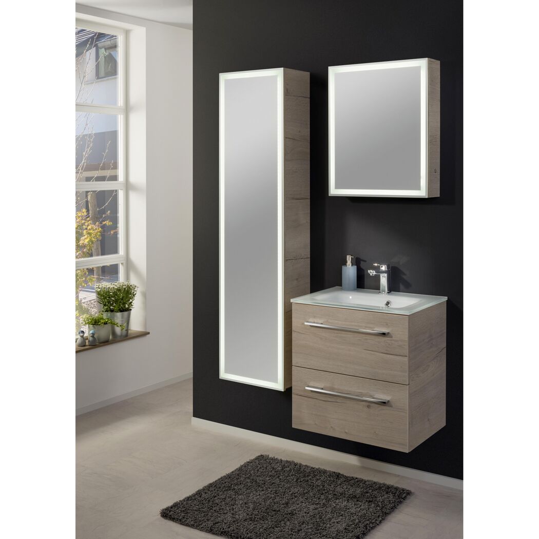 LED-Spiegelschrank 'Halifax' 52 x 63 x 14 cm inkl. LED-Beleuchtung