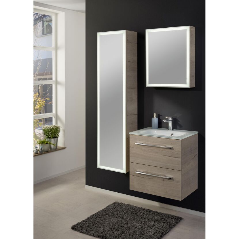 LED-Spiegelschrank 'Halifax' 52 x 63 x 14 cm inkl. LED-Beleuchtung