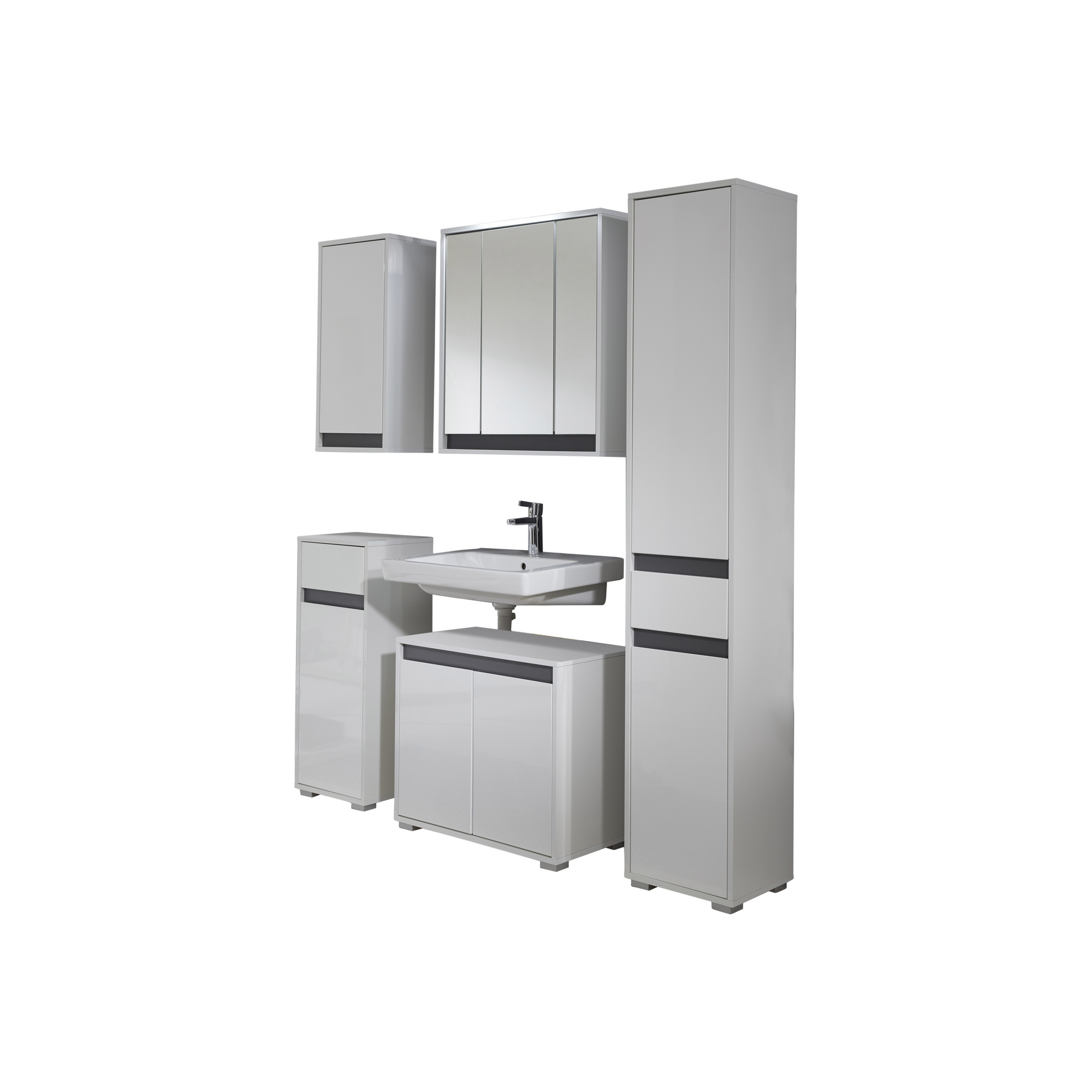 Spiegelschrank 'Sol' weiß 67 x 73 x 18 cm