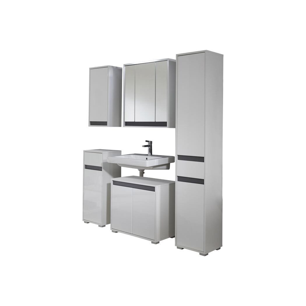 Spiegelschrank 'Sol' weiß 67 x 73 x 18 cm