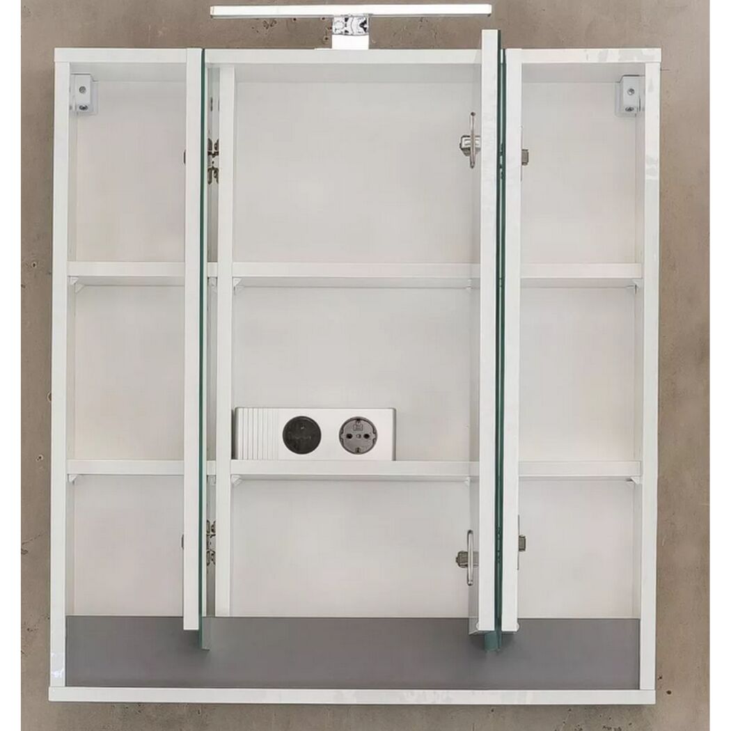 Spiegelschrank 'Sol' weiß 67 x 73 x 18 cm